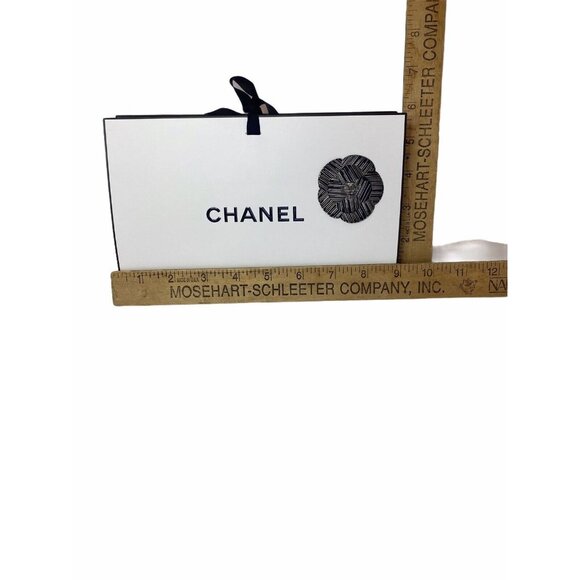 Auth Chanel Gift Paper Bag Camelia Flower Thank You Note Envelope letter Sleeve - Picture 6 of 8